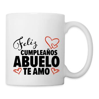 Geburtstag Opa Spanien Te Amo Baby Geschenk - Tasse - Weiß - Rechts