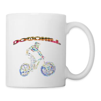 MTB downhill mountain bike - Mug - white - Right