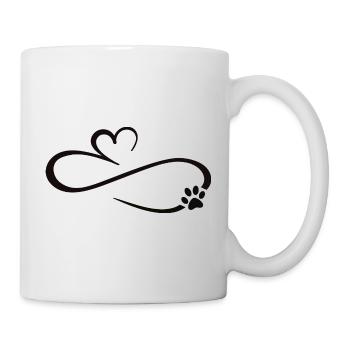amour infini du chien - Mug blanc - blanc - Droite
