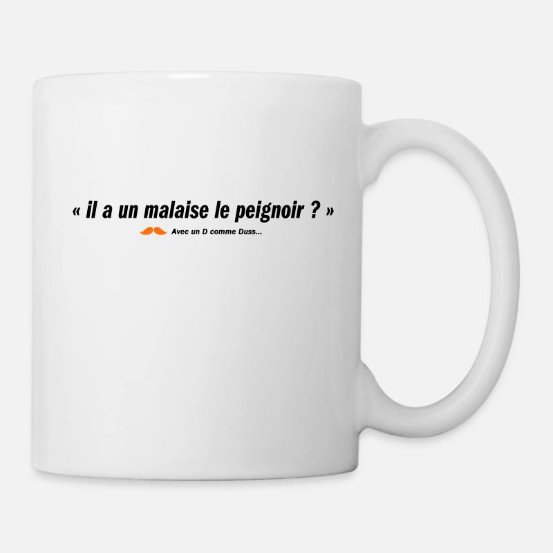 Il a un malaise le peignoir ? (b) - Mug blanc - blanc
