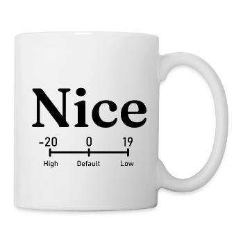 Nice | linux process priority command - Mug - white - Right