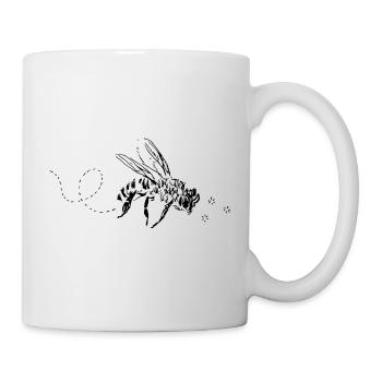 Abeille - Mug blanc - blanc - Droite