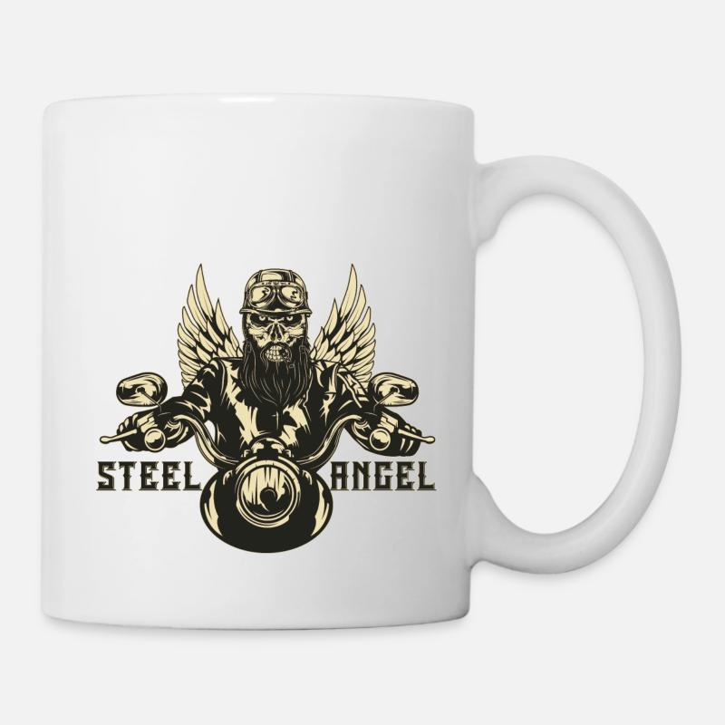 ange d’acier - Mug blanc - blanc