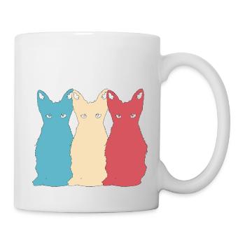 Cat Vector Animal Pet Kitten retro Design - Mug - white - Right