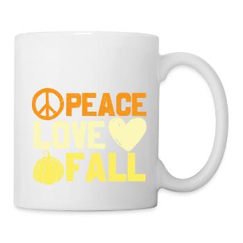 Peace Love Fall Happy Fall - Mug - white - Right