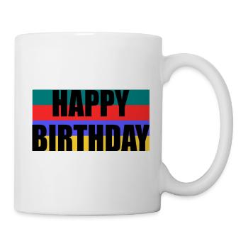 JAHRESTAG. ALLES GUTE ZUM GEBURTSTAG!. ALLES GUTE ZUM GEBURTSTAG!. - Tasse - Weiß - Rechts