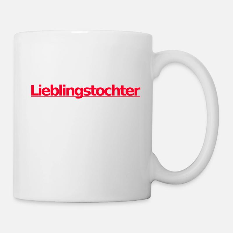 Lieblingstochter rosa - Tasse - Weiß