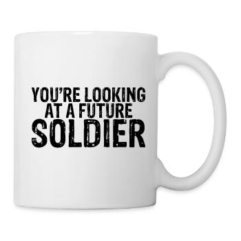 You're Looking At A Future Soldier - Tasse - Weiß - Rechts