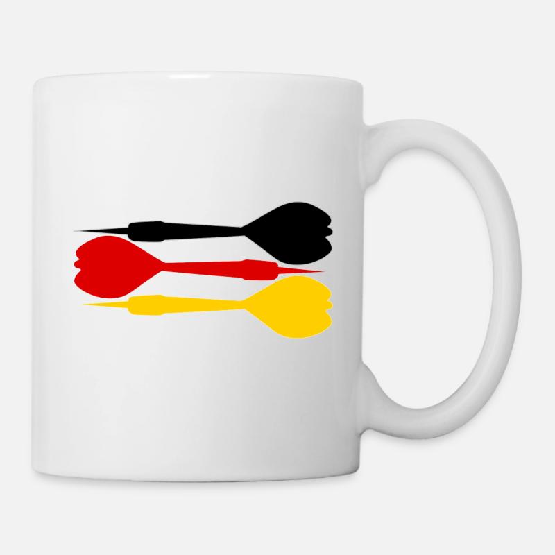Dart Allemagne Drapeau 180 - Mug blanc - blanc