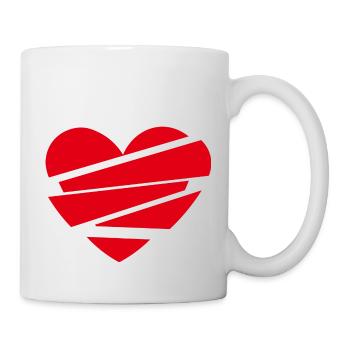 Heart-Break - Tasse - Weiß - Rechts