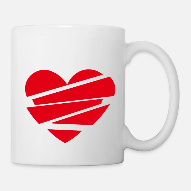 Heart-Break - Tasse - Weiß