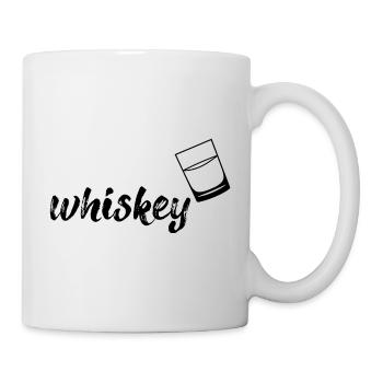 whisky, noir - Mug blanc - blanc - Droite