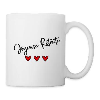 RETRAITE. BONNE RETRAITE. JOYEUSE RETRAITE - Mug blanc - blanc - Droite