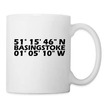 Basingstoke coordinates - Mug - white - Right