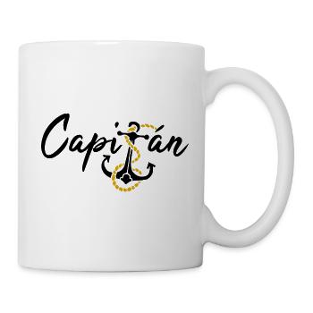 Capitán Kapitän spanisch Boot segeln Geschenk - Tasse - Weiß - Rechts