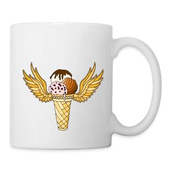 Eis - Tasse - Weiß - Rechts