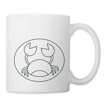 Süße Kreiskrabbe - Tasse - Weiß - Rechts