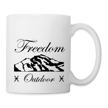 Mountain Mountain Nature hiking Freedom mtb Beer - Mug - white - Right