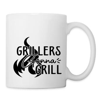 Grilleurs allant à Grill - Mug blanc - blanc - Droite