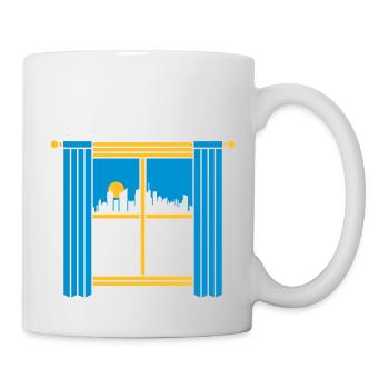 Sun Skyscrapers Big City Windows - Mug - white - Right
