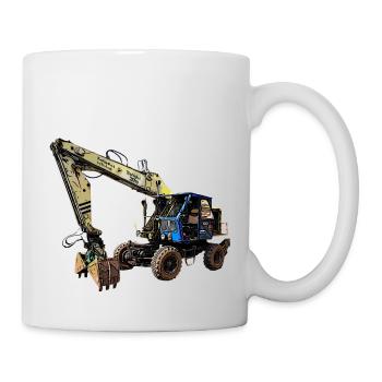 T174 Bagger DDR - Tasse - Weiß - Rechts