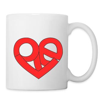 Love in the heart - Mug - white - Right