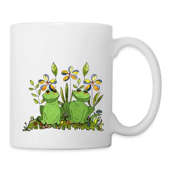 Grenouilles - Mug blanc - blanc - Droite