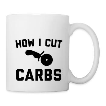 How i cut carbs - Mug - white - Right