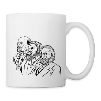 marx engels lenin köpfe statuen Kommunismus Sichel - Tasse - Weiß - Rechts