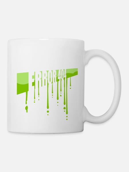 Schleim Tropfen Error 404 - Tasse - Weiß