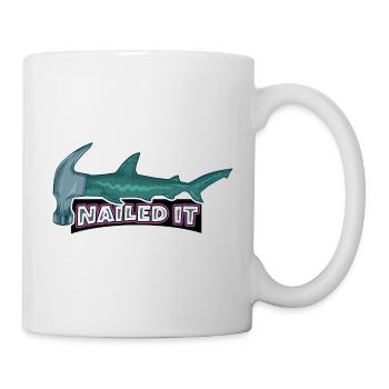 Nailed it hammerhead shark - Mug - white - Right