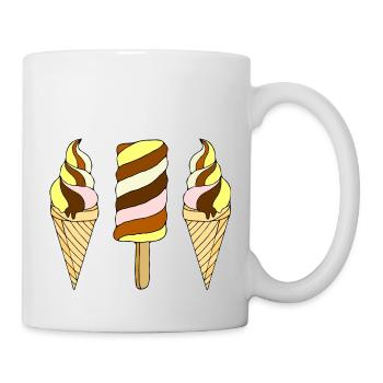 Eis - Tasse - Weiß - Rechts