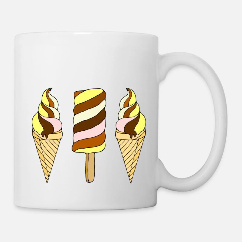 Eis - Tasse - Weiß