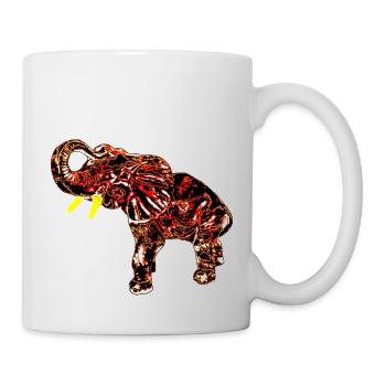 Edelfant Elefant - Tasse - Weiß - Rechts