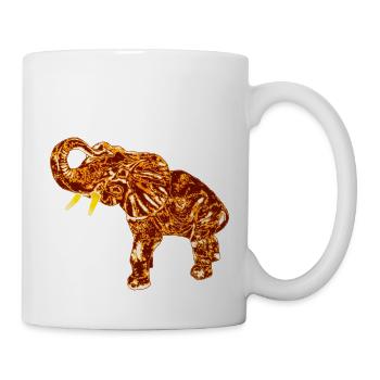 Edelfant Elefant - Tasse - Weiß - Rechts