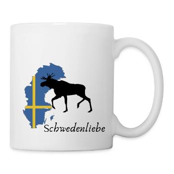 Schwedenliebe Elch - Tasse - Weiß - Rechts