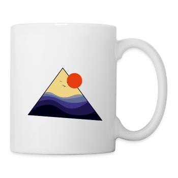 Triangle Sunset - Tasse - Weiß - Rechts