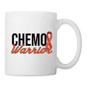 Chemo Warrior - Orangene Schleife - Tasse - Weiß - Rechts