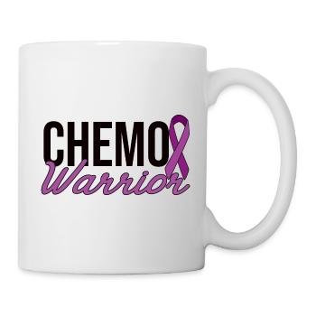 Chemo Warrior - Lila Schleife - Tasse - Weiß - Rechts