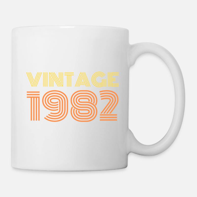 Vintage 1982- Retro-Birthday - Mug - white