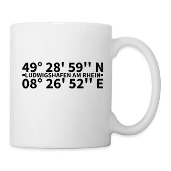 Ludwigshafen am Rhein coordinates - Mug - white - Right