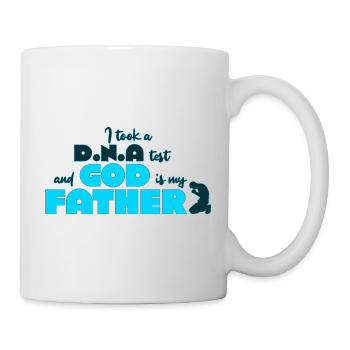 J’ai fait un test ADN et Dieu est mon père 14 - Mug blanc - blanc - Droite