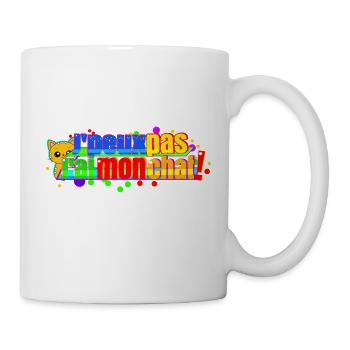 J'peux pas j'ai mon chat - Mug blanc - blanc - Droite