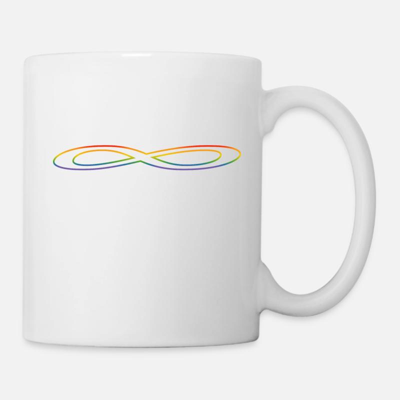 Regenbogen Unendlichkeit - Tasse - Weiß