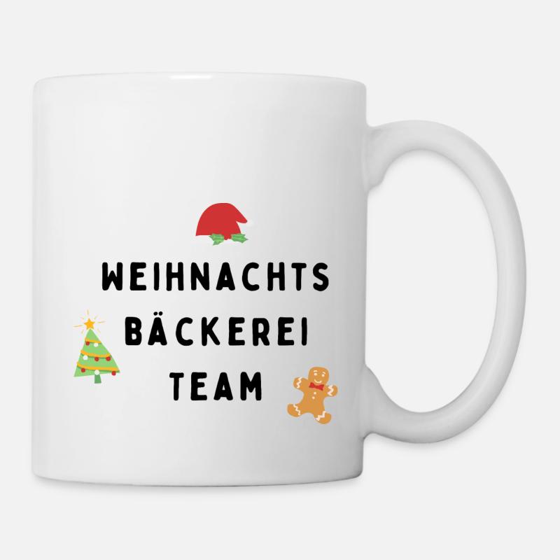 Weihnachtsbäckerei Team - Tasse - Weiß