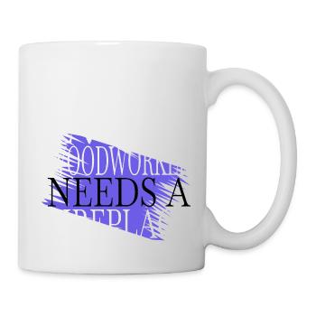 fier charpentier crâne tshirts humour bois arbre - Mug blanc - blanc - Droite