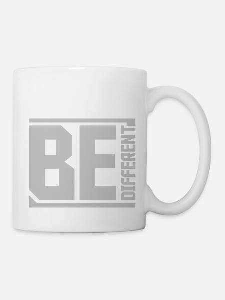 Be different Logo Design - Tasse - Weiß