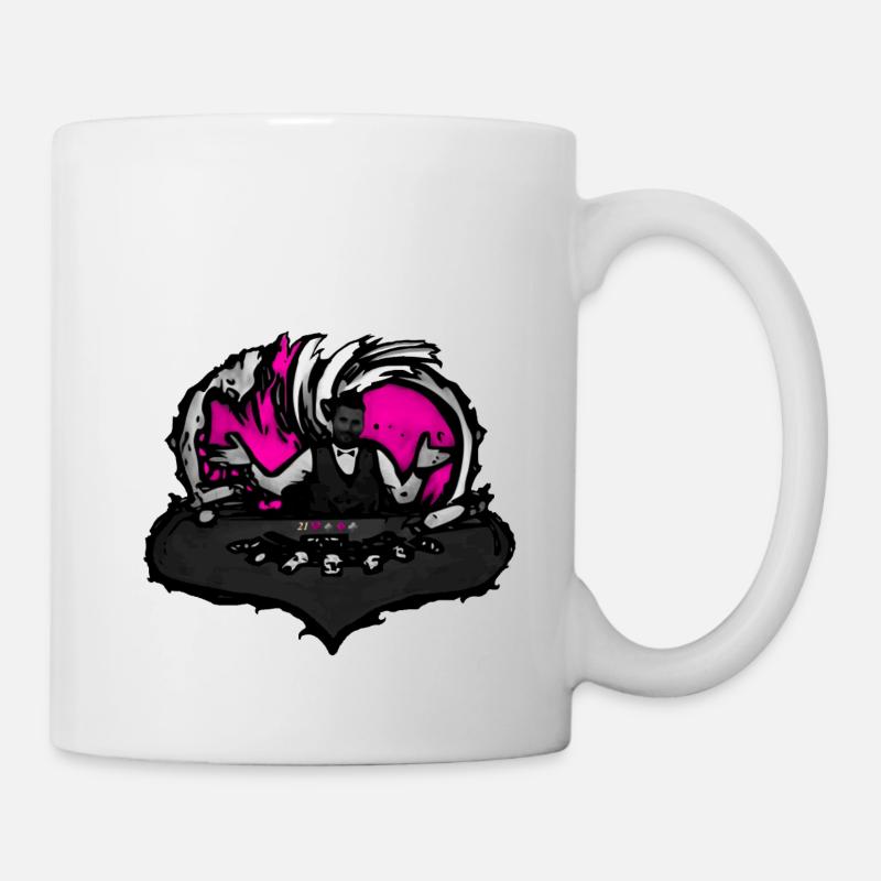 Blackjack.rose - Mug blanc - blanc