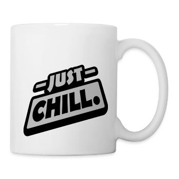 Just Chill Text Logo - Mug - white - Right