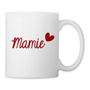 MAMIE. BONNE FÊTE MAMIE. SUPER MAMIE. FÊTE - Mug blanc - blanc - Droite